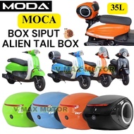 Box Siput Moda Moca Box Motorcycle Top Box Alien Box Universal Comel Box 35L Siput Box (Top Box Only