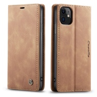 [Woo Fashion Case] กระเป๋าเงิน CaseMe เคสสุดหรูสำหรับ iPhone 11 Pro แบบย้อนยุคปกหนังฝาพับปกป้องสูงสุด