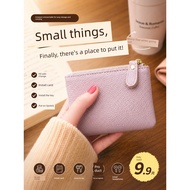 dompet perempuan cute dompet perempuan kecil Ladies First Layer Cowhide Coin Small Coin Purse