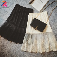Ruidiandian skirt, lace extension, high-quality slip on underwear, Kain Dalam Wanita short skirt