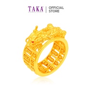TAKA Jewellery 916 Gold Dragon Abacus Ring
