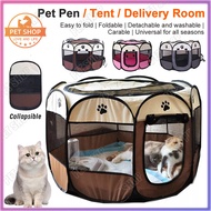 Tenda Kucing Portable Tenda Lipat Kucing 8 Panel Untuk Hewan Pagar Kucing Kandang Kucing