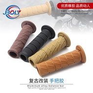 For Cb400 CG125 Prince Throttle Vintage Handlebar Grip Universal Handlebar Rubber Cover Handle Sleeve Motorcycle Retro Modification Motorcycle Accessories