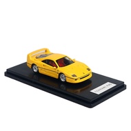 (Premium rubber wheels) Dream 1/64 Ferrari F40 (F120) Yellow mini model car