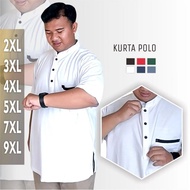 Latest shanghai collar men's jumbo polo kurta t-shirt xxl xxxl xxxxl bigsize short sleeve kurta 9xl 