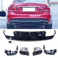 E53 E63 AMG Rear Diffuser With Exhaust Pipe For Mercedes Benz E Coupe W207 C207 E200 E250 E260 E350 