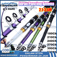 PROMO Joran Pancing Portable Carbon Fiber Telescopic 2.1 2.4 2.7 3 Meter Joran Pancing Murah Kuat/Jo