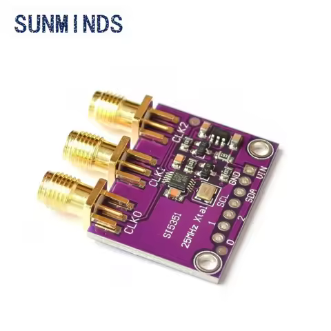 DC 3V-5V CJMCU-5351 Si5351A Si5351 I2C Clock Generator Breakout Board Module Signal Generator Clock 