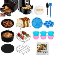 【การจัดส่งท้องถิ่น】อุปกรณ์เสริมสำหรับหม้อทอด Air Fryer 12ชิ้นพร้อมหนังสือทำไอศกรีม Zoku ใช้ได้กับหม้