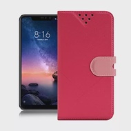 NISDA For 紅米Note 6 Pro 風格磨砂側翻皮套 粉