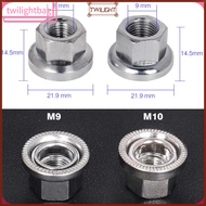 2PCS Stainless steel Bike / Cycle Wheel Axle Track Nuts Sizes M9/M10