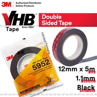 3M VHB Double Side Tape 5952 Double Sided Acrylic Foam Tape Heavy Duty Indoor Outdoor Made in USA 12