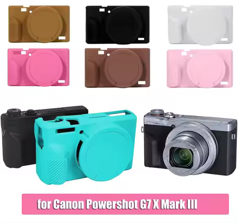 Case for Canon Powershot G7X Mark III Digital Camera Soft Silicone Protective Cover for Canon Powers