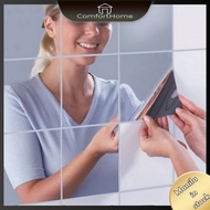 O025 DIY Mirror Wall Sticker Self-adhesive Full Body Soft Bathroom Waterproof Sticker 15*15cm