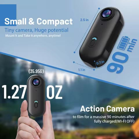 Kaysunlink H88 4K 1080P Mini Camera Wireless WiFi Sports Action Camera Small Pocket Body Camcorder V