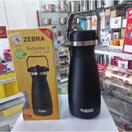 HITAM 912821 Vacuum Bottle Extreme II 1,2 liter, Black, SUS 304, Zebra made in Thailand