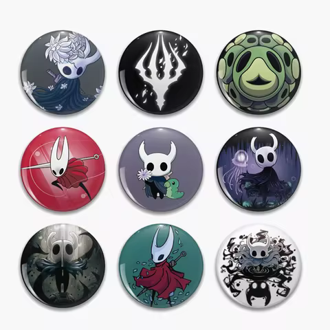58mm Game Hollow Knight Pin Brooch For Bag Clothes Kawaii Hollow Knight Brooch Badge for Backpack Fa