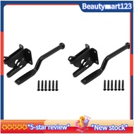 Steel Black for Wood Fence Gate Door Latches 2PCS Self Locking Gate  Automatic Heavy Force Lever Fen