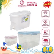 Water Bottle with Faucet, Viet Nhat Plastic Water Bottle 6785/6828 - 2.5L, 3.5L, 5L for Refrigerator