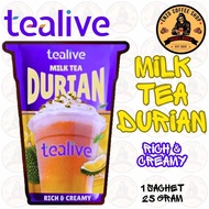 TEALIVE MILK TEA DURIAN RICH & CREAMY INSTANT TEAMIX DRINK / 1 SACHET X 25 GRAM