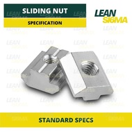(ORIGINAL) SLIDING T NUT ALUMINIUM PROFILE ALU 3030 SERIES 30 SERIES -HARDGLOBAL