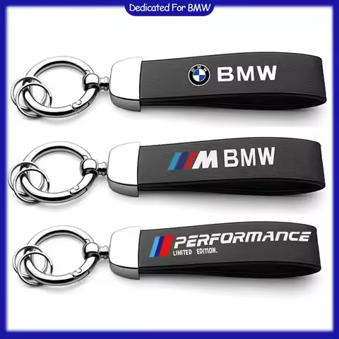 Leather Car Key Chain Rings Keychain For BMW E46 E90 E60 F30 F10 X2 X3 X5 X4 X6 X7 G30 G20 G32 G11 G