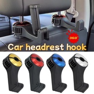 GD MALL 2in1 Car Headrest Hook Phone Car Holder Car Hanger Portable Seat Back Hanger Storage Hook
