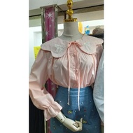 KEMEJA Women's long lace shirt, bangkok blouse, thailand shirt
