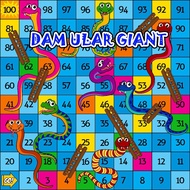 Dam Ular Giant | Dadu 2X2 INCH | 2x2ft, 3x3ft, 4x4ft, 5x5ft, 6x6ft, 8x8ft, 10x10ft,