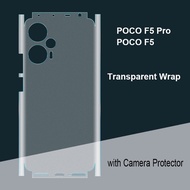 Transparent Clear 3M Wrap for POCO F5 Pro / F5 Back Screen Protector Film Cover F5Pro Frosted Sticke