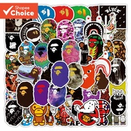 BAPE Brand A Bathing Ape Stickers 50PCS Animal Stickers Waterproof Stickers Phone Stickers Laptop St