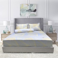 Bộ chăn ga gối Pierre Cardin chất liệu Tencel 40s Bộ gồm 4 món ga gối chăn mền cao cấp họa tiết kẻ s