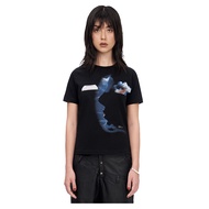 Short-sleeved Female Raglan T-Shirt WMNS Beuter Label Black Raglan TShirt