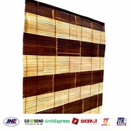 PROMO Tirai bambu/kere bambu kirai kerai bambu wulung motif natural