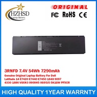3RNFD 7.4V 54Wh 7290mAh Genuine Original Laptop Battery For Dell Latitude 14 E7420 E7440 E7450 1848 