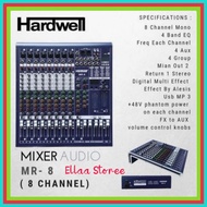 HARDWELL MR 8 Audio Mixer Professional 8 Channel Original Mixer