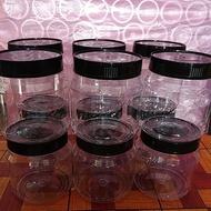 READY STOCK# BALANG KUIH 4017-750ML/PET CONTAINER/Bekas biskut cookie Jar Balang红，黑盖饼罐