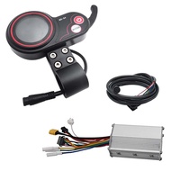 QS-S4 48V-60V Thumb Throttle LCD Display Meter for Zero 8 9 10 8X 10X Electric Scooter 6PIN Single D