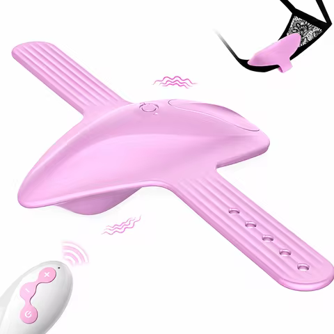 Wearable Panty Vibrator Adjustable Size with Remote Control Mini Butterfly G-spot Clitoral Vibrator