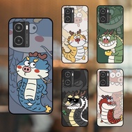 TRI Oppo A77s phone case with black border Inanimate Dragon CNY 2024