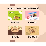STICKER LABEL PRODUK PETAK 4 CM X 6 CM 100 PCS RM22