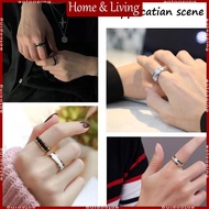 AOTO 6Pcs Rings Core Blank Rings  Polished Grooved  Metal Rings Making