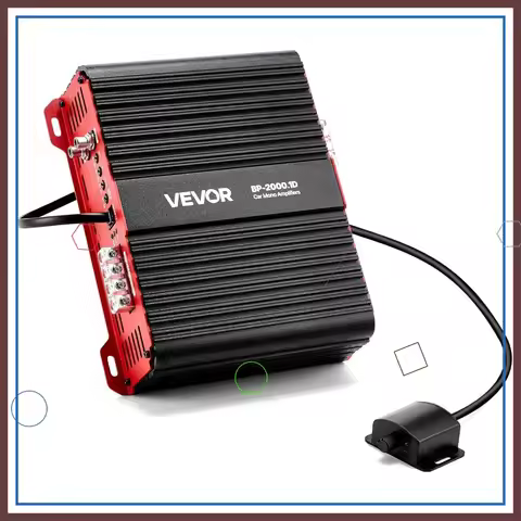 2000W RMS Monoblock Car Amplifier, 1/2/4 Ohm Stable, Class D Audio Amp with Remote Control & Bass Bo