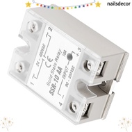 NAILSDECOR Solid State Relay AC-AC, Output 24-480V AC SSR-10 AA Solid State Relay, Relay Switch Inpu