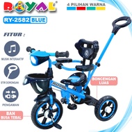 ROYAL BMX BIKE 3-WHEEL CHILDREN'S BIKE + COOL LIGHTS + INTERACTIVE MUSIC + PUSH BIKE
