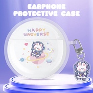 Raimondo Casing Headphone Bluetooth Kartun Casing Lunak Transparan Anti Jatuh Cocok untuk Lenovo Ht3