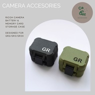 Ricoh Camera Battery & Memory Card Storage Case Designed for GR2 / GR3 / GR3X