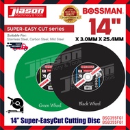 BOSSMAN BSG355FG1/ BSB355FG1 14" Super EasyCut Cutting Disc (Green/ Black)