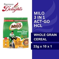 MILO 3 in 1 ACT-GO HCL 2.0 Whole Grain Cereal 10s x 33g