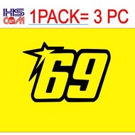 20230722-1226 NUMBER 69 Body Sticker / Stripe / STIKER Stickers, Logos & Emblems